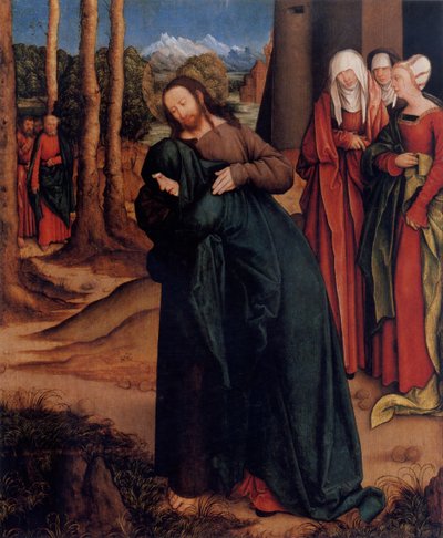 Christ Taking Leave of His Mother by Bernhard Strigel
